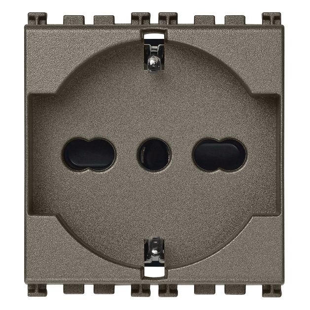 Vimar Arké SICURY Universal Socket Outlet, Italian Standard P40, 2P+E, 16A 250V