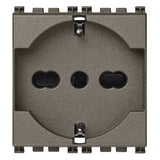 Vimar Arké SICURY Universal Socket Outlet, Italian Standard P40, 2P+E, 16A 250V