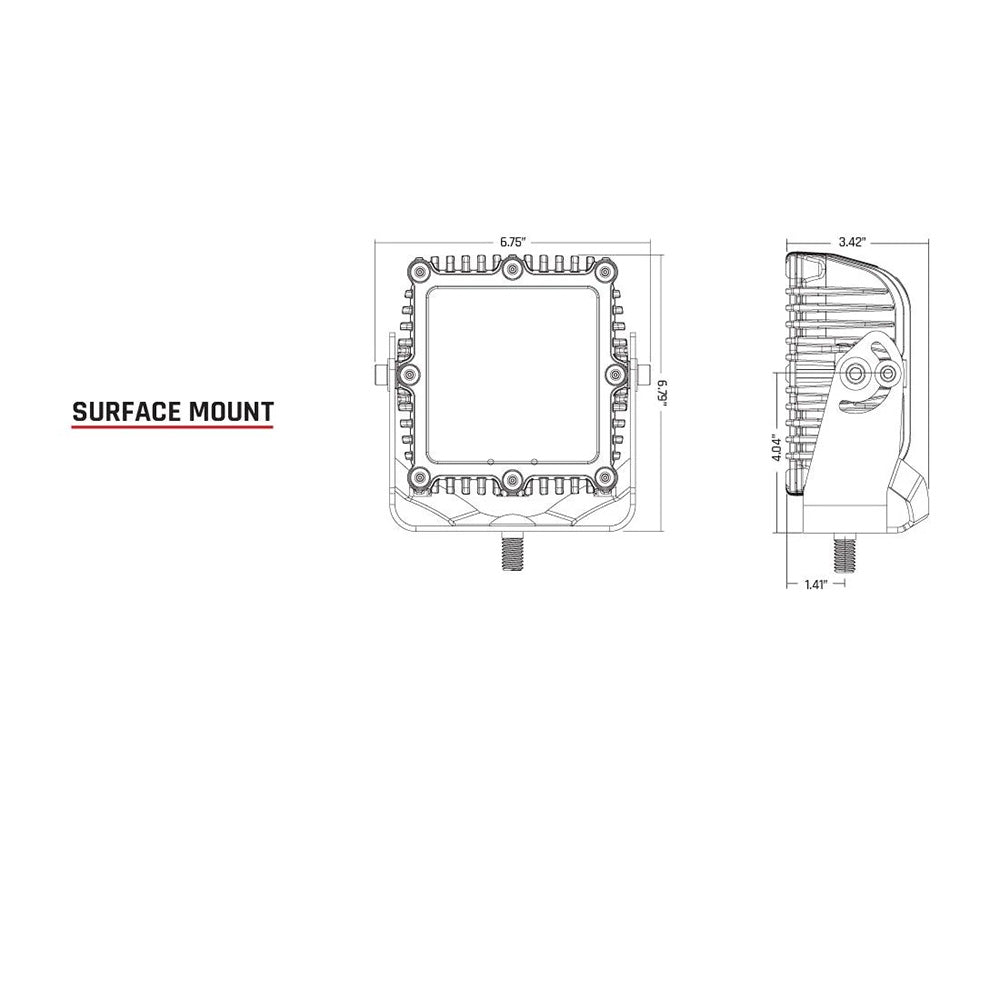 RIGID Industries - Q-Series Pro Lens - Amber, 9-36V, IP68, 123W, 8.8A