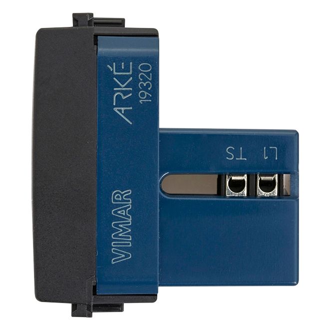 Vimar Arké RJ11 Phone Jack, 6-Position 4-Conductor, Screw Terminals, IP20