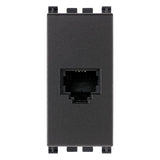 Vimar Arké RJ11 Phone Jack, 6-Position 4-Conductor, Screw Terminals, IP20