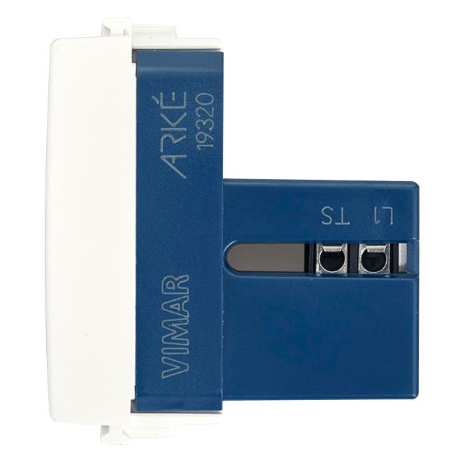 Vimar Arké RJ11 Phone Jack, 6-Position 4-Conductor, Screw Terminals, IP20