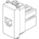 Vimar Arké RJ11 Phone Jack, 6-Position 4-Conductor, Screw Terminals, IP20