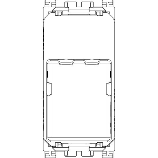Vimar Arké RJ11 Phone Jack, 6-Position 4-Conductor, Screw Terminals, IP20