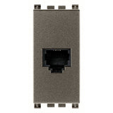 Vimar Arké RJ11 Phone Jack, 6-Position 4-Conductor, Screw Terminals, IP20