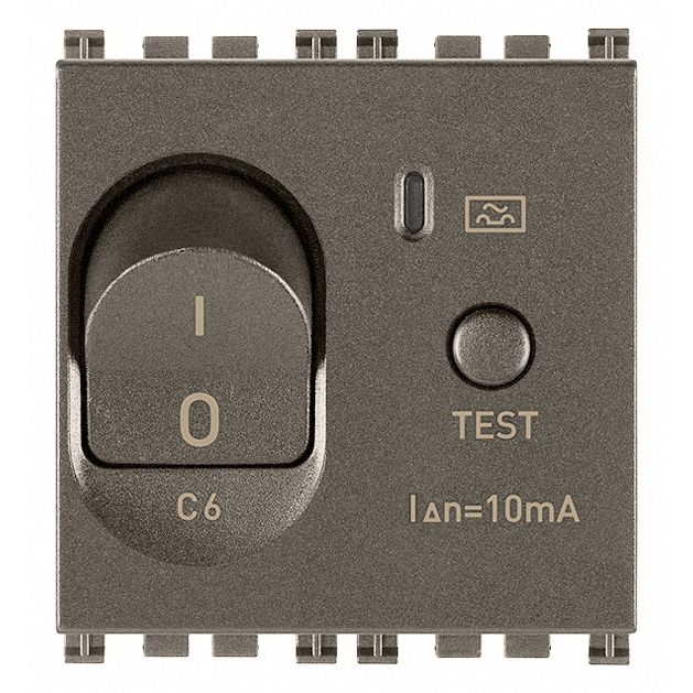 Vimar Arké RCBO, 1P+N, 120-230V, 50/60 Hz, 2 Modules, IP40
