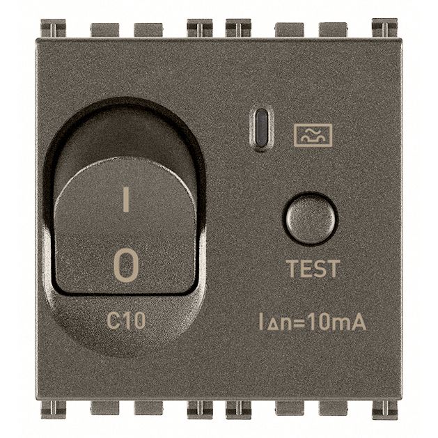 Vimar Arké RCBO, 1P+N, 120-230V, 50/60 Hz, 2 Modules, IP40