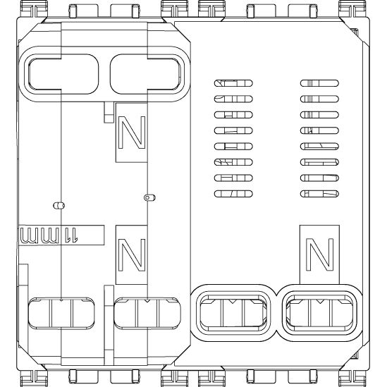 Vimar Arké RCBO, 1P+N, 120-230V, 50/60 Hz, 2 Modules, IP40