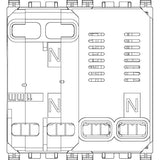 Vimar Arké RCBO, 1P+N, 120-230V, 50/60 Hz, 2 Modules, IP40