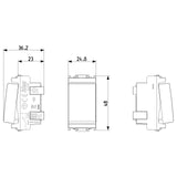 Vimar Idea 2-Way Rocker Switch, 1P 16AX, 250V, IP40