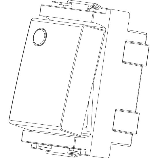 Vimar Idea 2-Way Rocker Switch, 1P 16AX, 250V, IP40