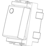 Vimar Idea 2-Way Rocker Switch, 1P 16AX, 250V, IP40