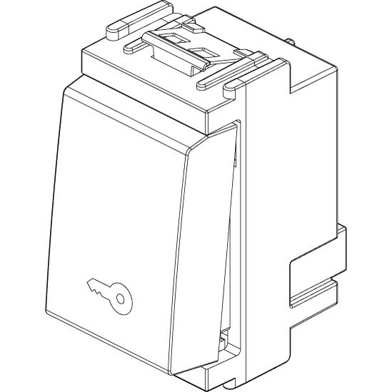Vimar Idea Push Button Switch, 1P NO, 10A 250V, IP40, Flush Mount