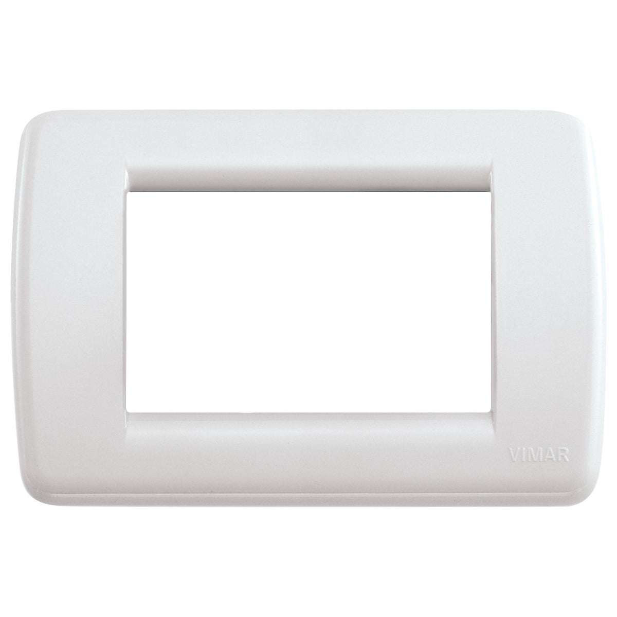 Vimar Idea Rondò Cover Plate, 3-Module, Clamp Mounting