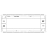 Vimar Idea Rondò 6-Module Cover Plate, Clamp Mounting