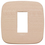 Vimar Arké Round Cover Plate, 1 Module, Natural Wood