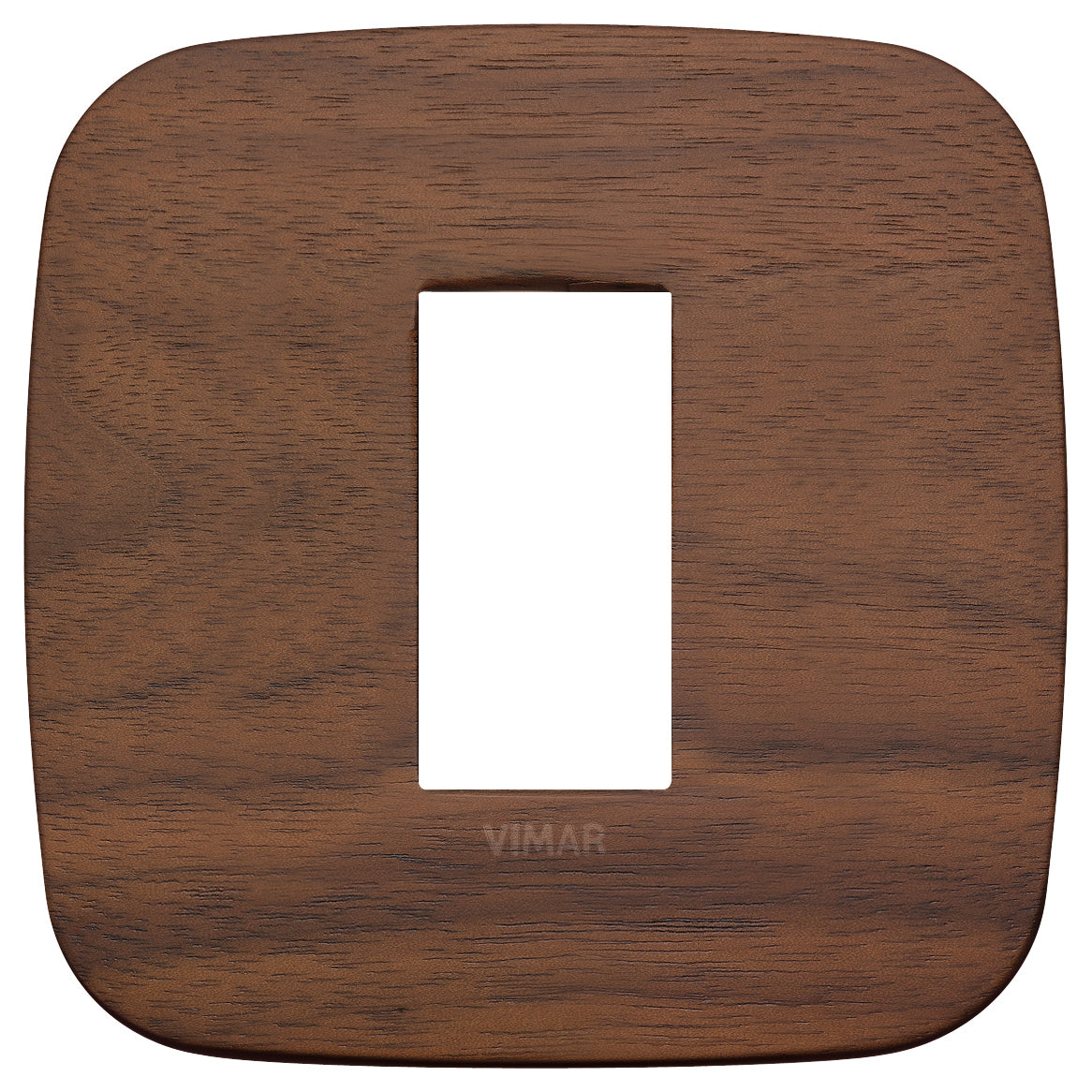 Vimar Arké Round Cover Plate, 1 Module, Natural Wood