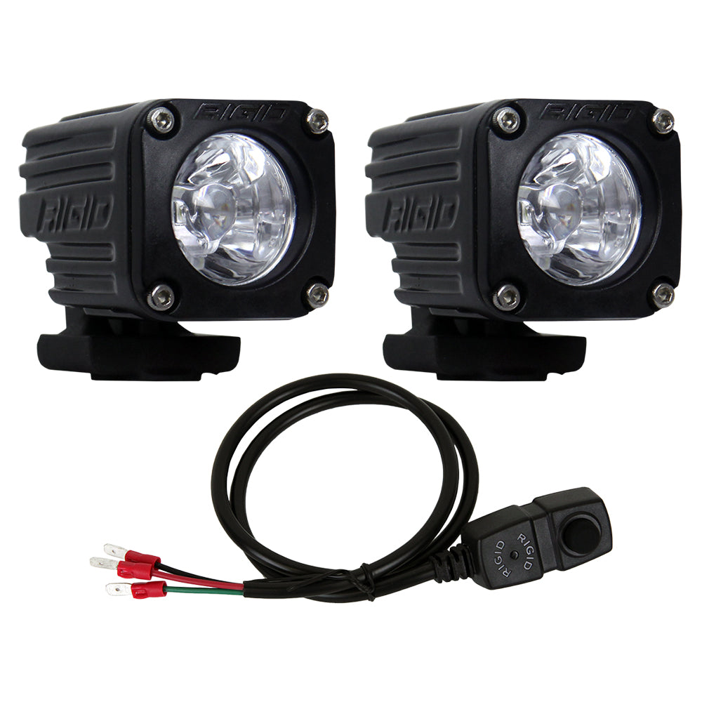 RIGID Industries - Ignite Motorcycle Kit Spot - High/Low - Black