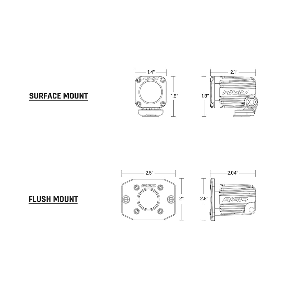 RIGID Industries - Ignite Motorcycle Kit Spot - High/Low - Black
