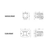 RIGID Industries - Ignite Motorcycle Kit Spot - High/Low - Black