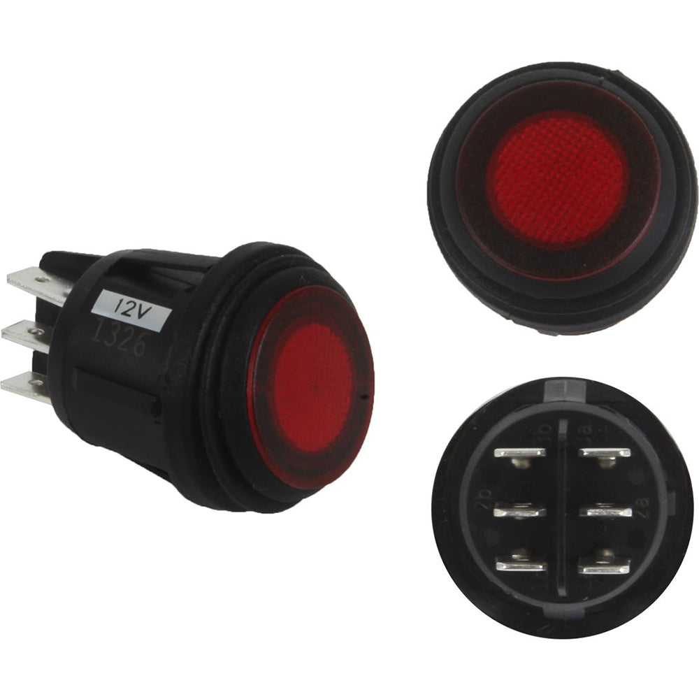 RIGID Industries - 3 Position Rocker Switch - Red