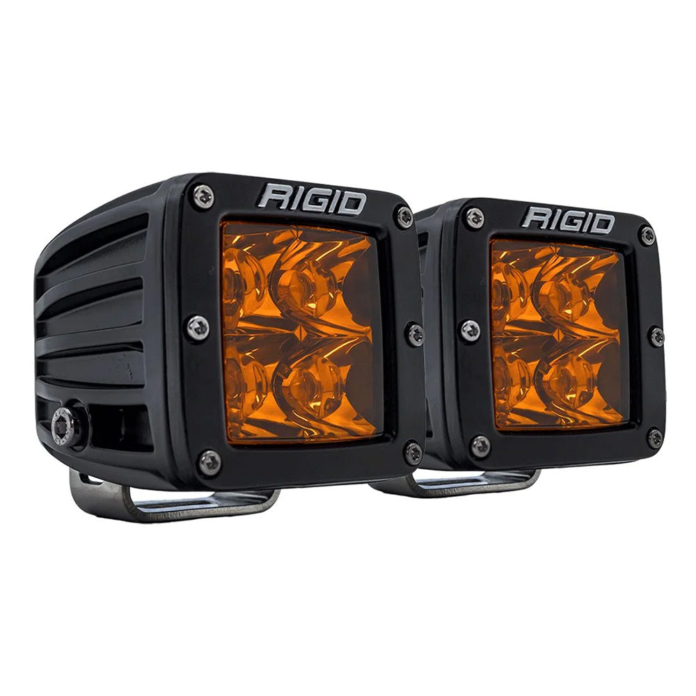 RIGID Industries - D-Series Spot w/ Amber Pro Lens - Pair