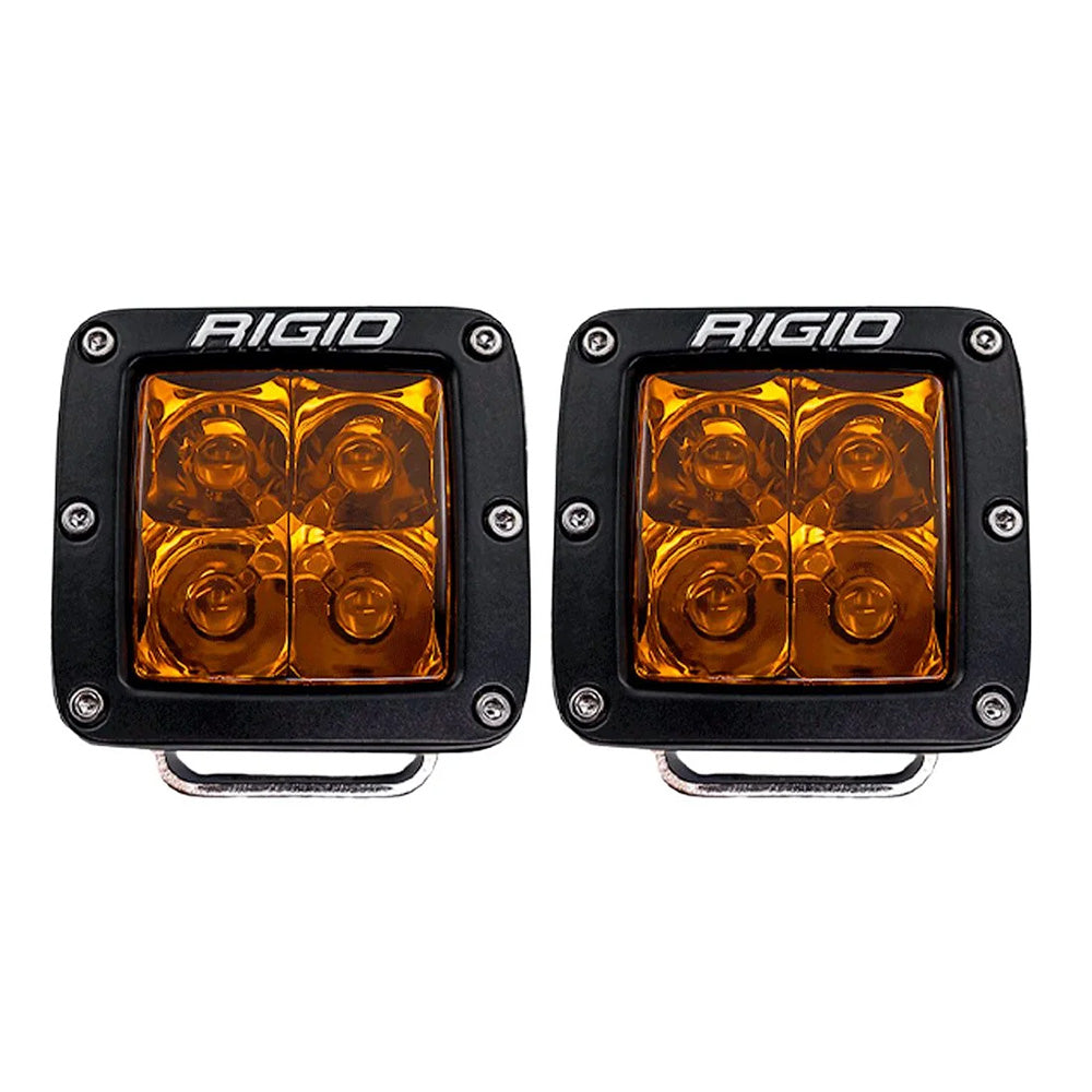RIGID Industries - D-Series Spot w/ Amber Pro Lens - Pair