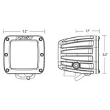 RIGID Industries - D-Series Spot w/ Amber Pro Lens - Pair