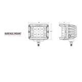 RIGID Industries - D-SS Spot Lens - Amber, 9-36V, IP68