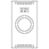 Vimar Flush Mounting Box, For Panel Mounting Frames, 1-Module, Black, GW 960C