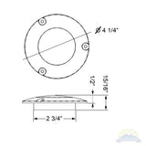 SCANDVIK - Cockpit Light - 12V, 2W, IP67, 128lm, Warm White (41372P)