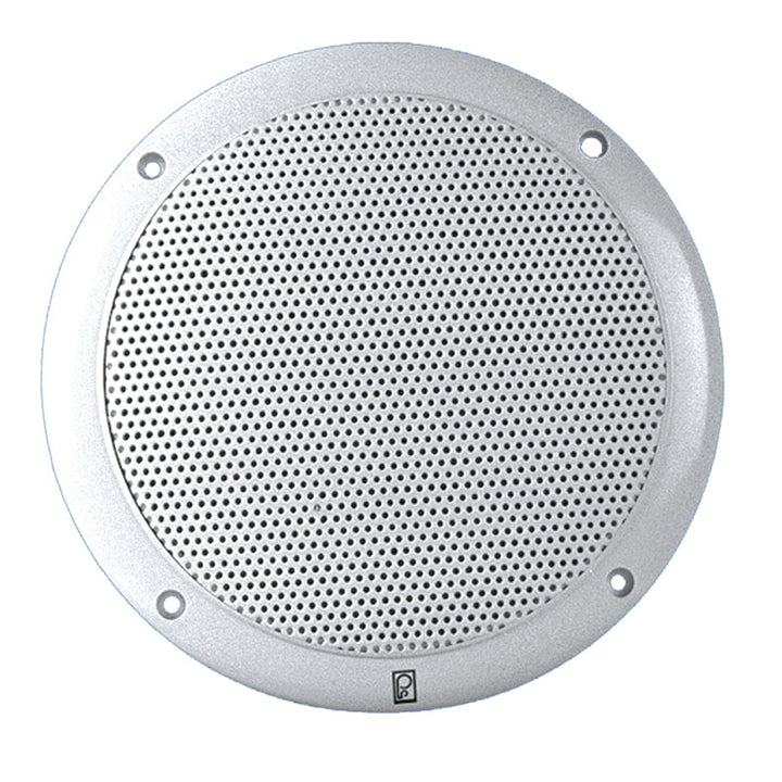 Poly-Planar - MA-4056 6" Speaker - White, Round, Flush Mount