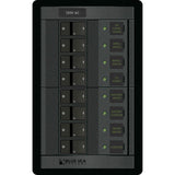 Blue Sea Systems 360 AC Branch Circuit Breaker Panel, 120V AC, 8 Positions, 100A, Flat Rocker
