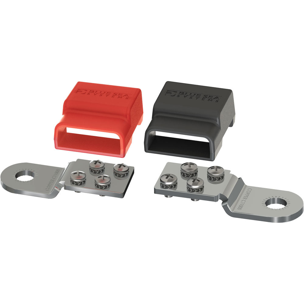 Blue Sea Systems Battery Terminal Mount BusBars, 100A, 32V, Tin-Plated Copper