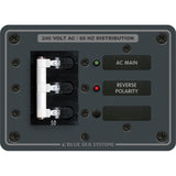 Blue Sea Systems AC Main Only Circuit Breaker Panel, 120/240V, 50A, 3-Pole