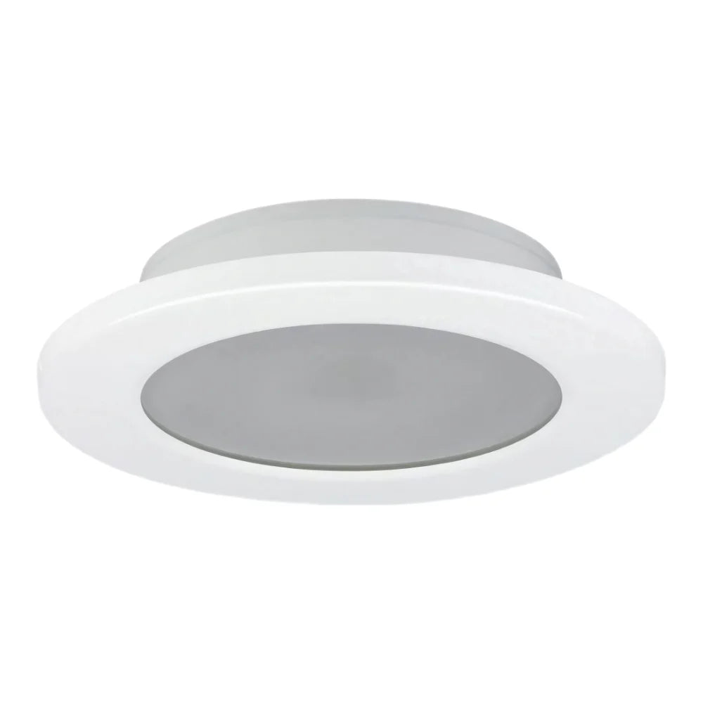 Imtra T155 PowerLED Downlight, 10-40VDC, IP65, Warm White Light, Polished SS