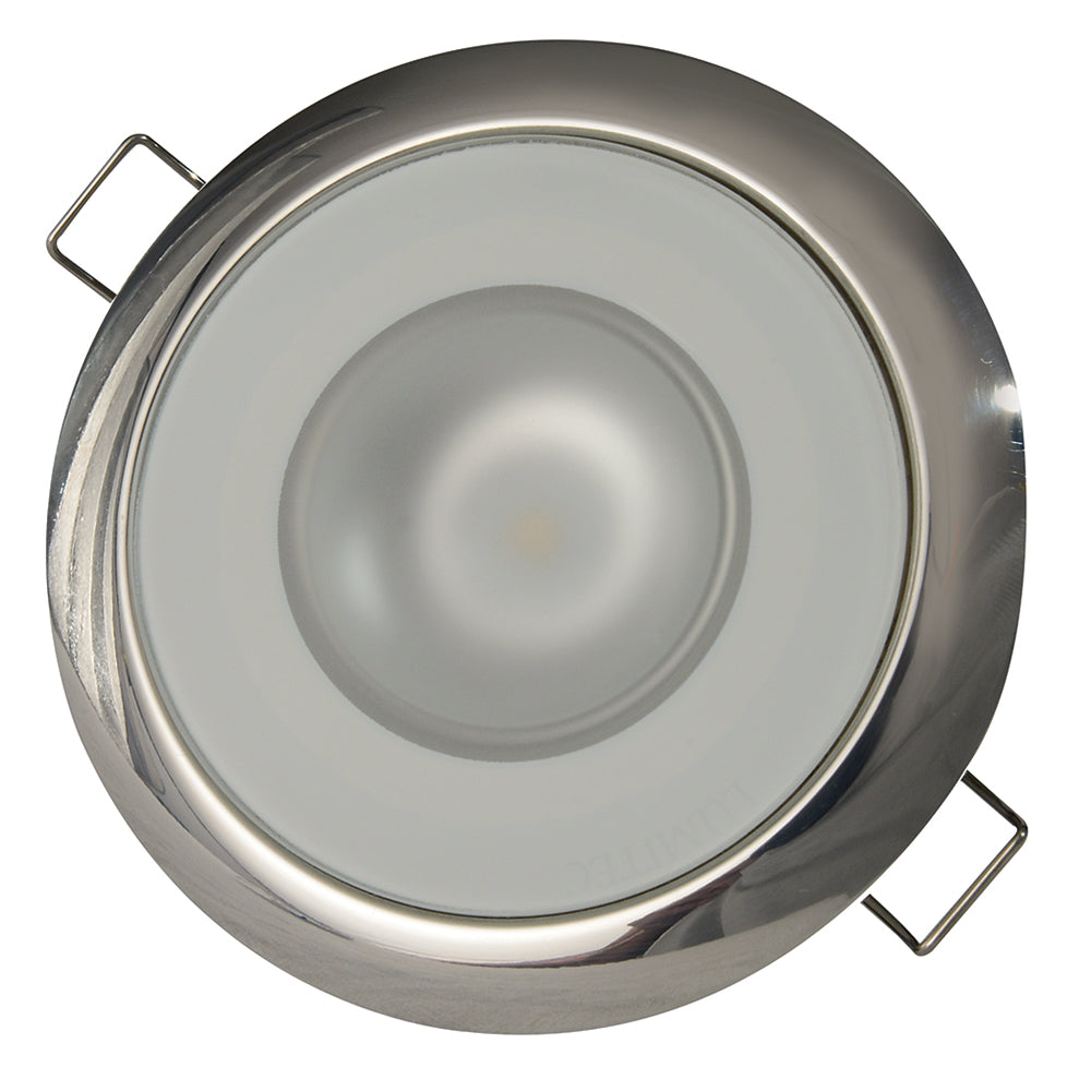 Lumitec Mirage Round Flush Mount LED Down Light, 10-30V DC, IP67, 3-6W