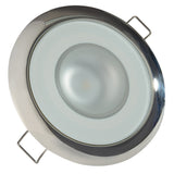 Lumitec Mirage Round Flush Mount LED Down Light, 10-30V DC, IP67, 3-6W