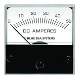 Blue Sea Systems DC Micro Ammeter, 0-50A, 2 in Face, External Shunt, Backlit