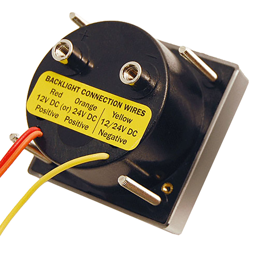 Blue Sea Systems DC Micro Ammeter, 0-50A, 2 in Face, External Shunt, Backlit