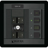 Blue Sea Systems 360 Panel ELCI Main Circuit Breaker Panel, 30A, 120V AC, Double Pole, 1 Position