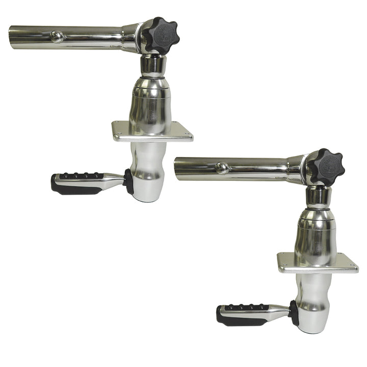 TACO Marine Grand Slam 280 Outrigger Mount, For 1-1/2 in Outriggers, Type-316L SS, Pair