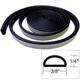 TACO Marine Weather Seal Tape, 10 ft, 7/32 in x 3/8 in, Black