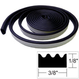 TACO Marine Weather Seal Tape, 10 ft, 3/16 in x 3/8 in, Black