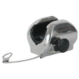 TACO Marine Ball & Socket Flat Deck Hinge, Pin & Lanyard, For 7/8 in Tube, SS316L