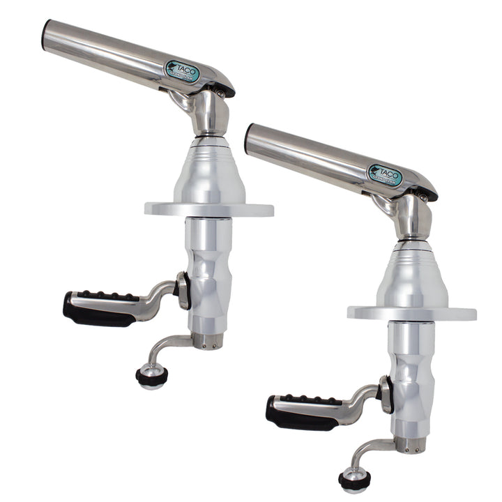 TACO Marine Pro Series GS-500 Outrigger Mounts, For Carbon Fiber Tele-Outriggers Up to 24 ft, Twist & Lock Arm