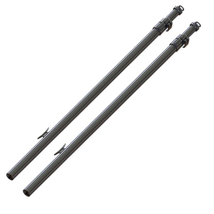 TACO Marine Tele-Sun Aluminum Shade Poles, 44.6-69.37 in, 2pk