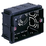 Vimar 3-Module Flush Mounting Box, Masonry Walls, Glow Wire 960C
