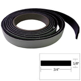 TACO Marine Hatch Tape, 8 ft, 3/4 in Width, Black, Self-Adhesive Rubber