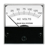 Blue Sea Systems AC Analog Micro Voltmeter, 2 in Face, Backlit, 2-Wire Connection